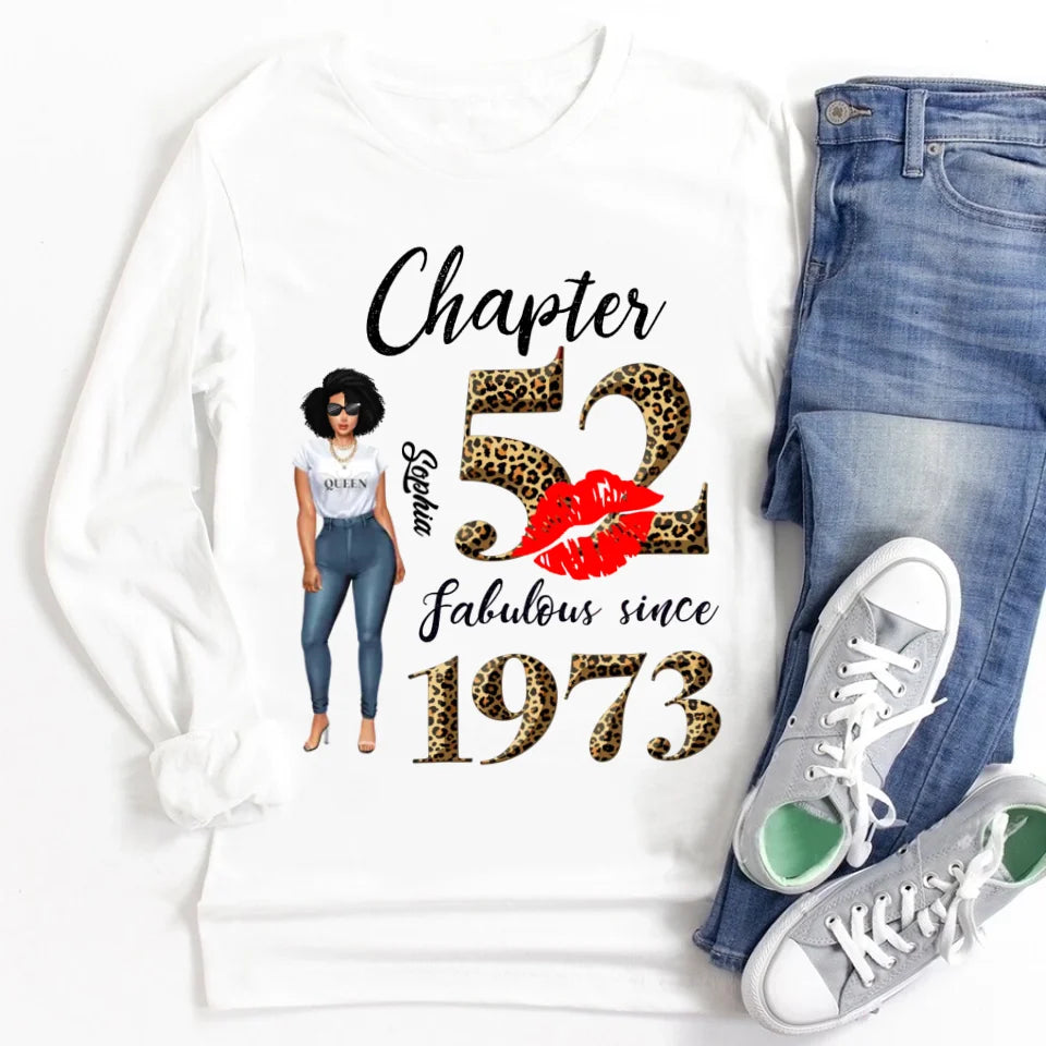 52nd birthday shirts for her, Personalised 52nd birthday gifts, 1973 t shirt, 52 and fabulous shirt, 52nd birthday shirt ideas, gift ideas 52nd birthday woman
