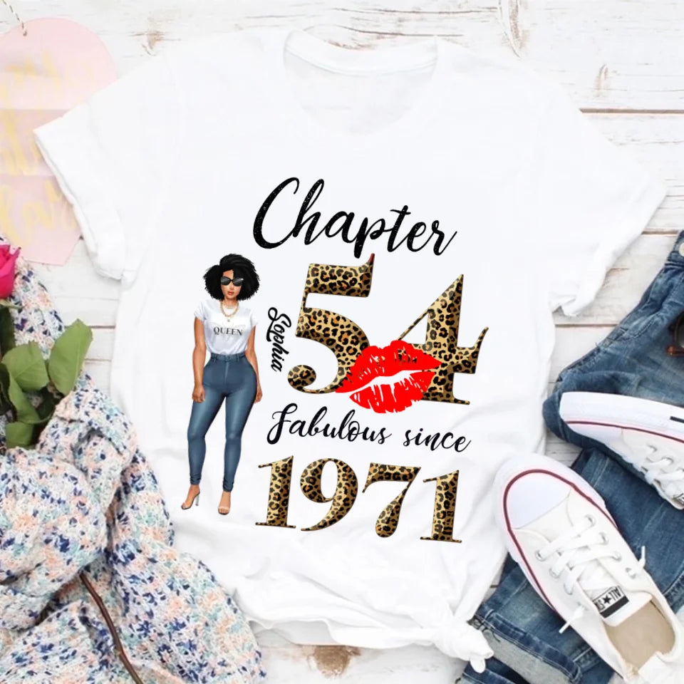 54th birthday shirts for her, Personalised 54th birthday gifts, 1971 t shirt, 54 and fabulous shirt, 54th birthday shirt ideas, gift ideas 54th birthday woman