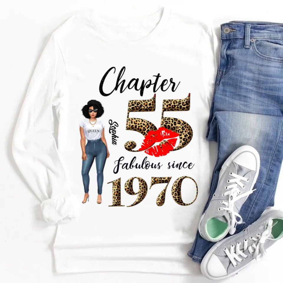55th birthday shirts for her, Personalised 55th birthday gifts, 1970 t shirt, 55 and fabulous shirt, 55th birthday shirt ideas, gift ideas 55th birthday woman