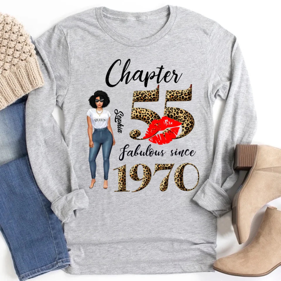 55th birthday shirts for her, Personalised 55th birthday gifts, 1970 t shirt, 55 and fabulous shirt, 55th birthday shirt ideas, gift ideas 55th birthday woman