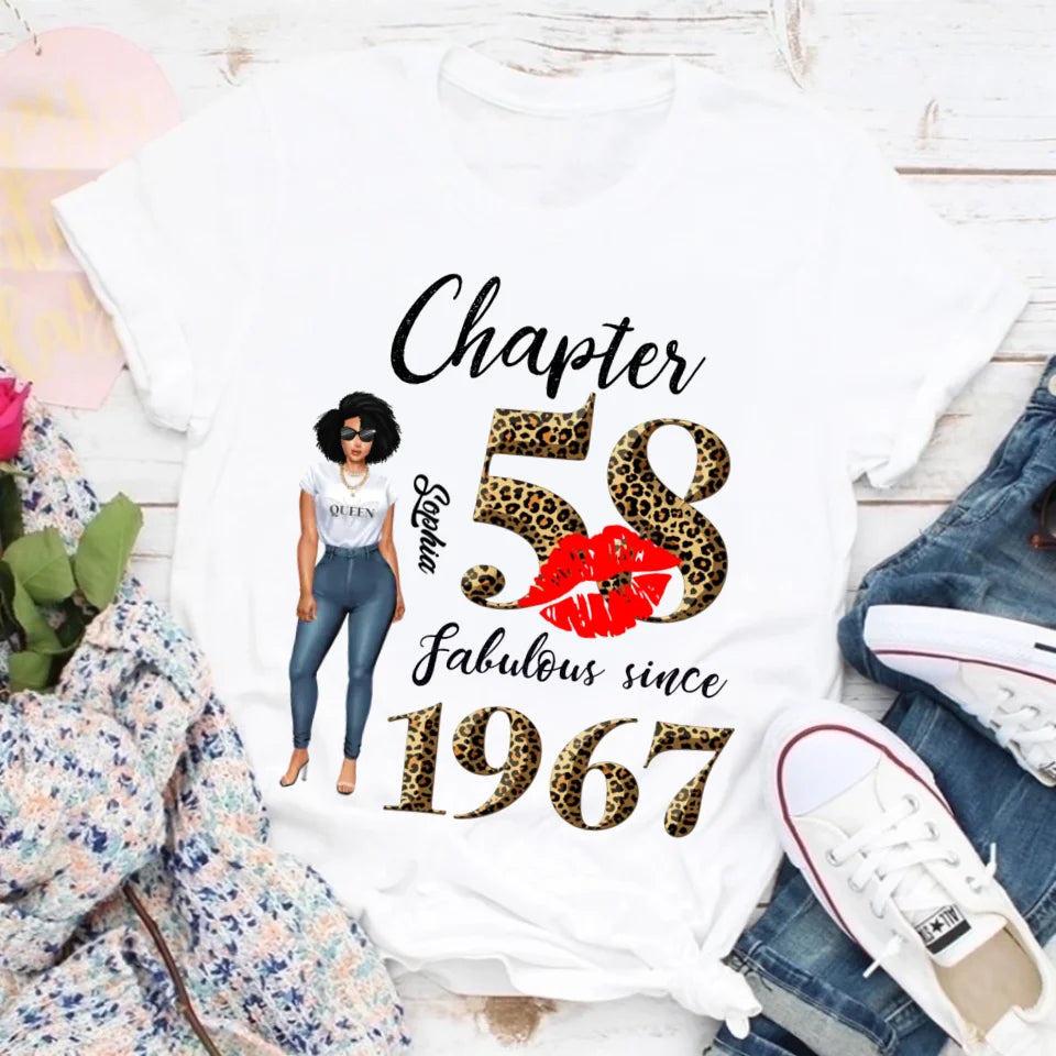 58th birthday shirts for her, Personalised 58th birthday gifts, 1967 t shirt, 58 and fabulous shirt, 58th birthday shirt ideas, gift ideas 58th birthday woman
