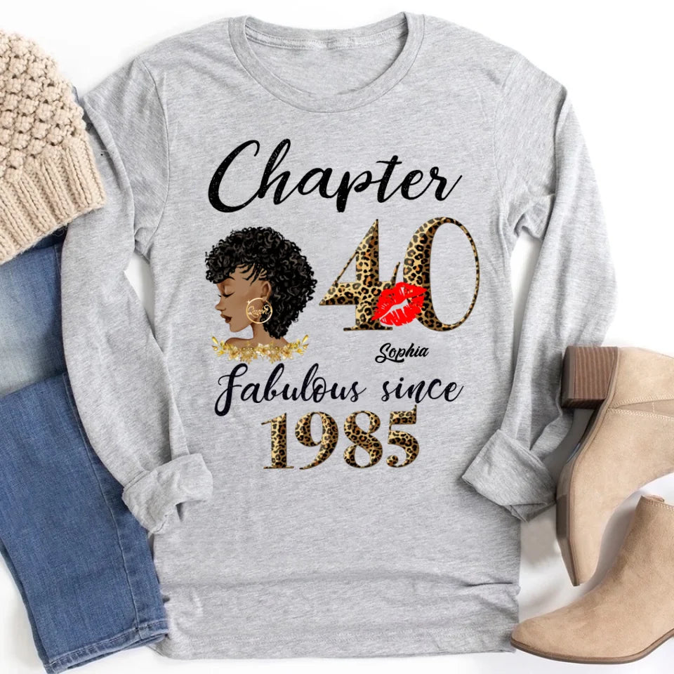 40th birthday shirts for her, Personalised 40th birthday gifts, 1985 t shirt, 40 and fabulous shirt, 40th birthday shirt ideas, gift ideas 40th birthday woman