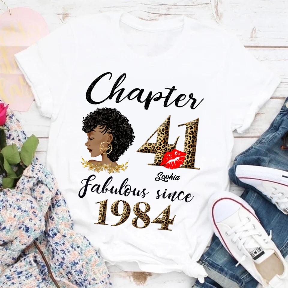 41st birthday shirts for her, Personalised 41st birthday gifts, 1984 t shirt, 41 and fabulous shirt, 41st birthday shirt ideas, gift ideas 41st birthday woman