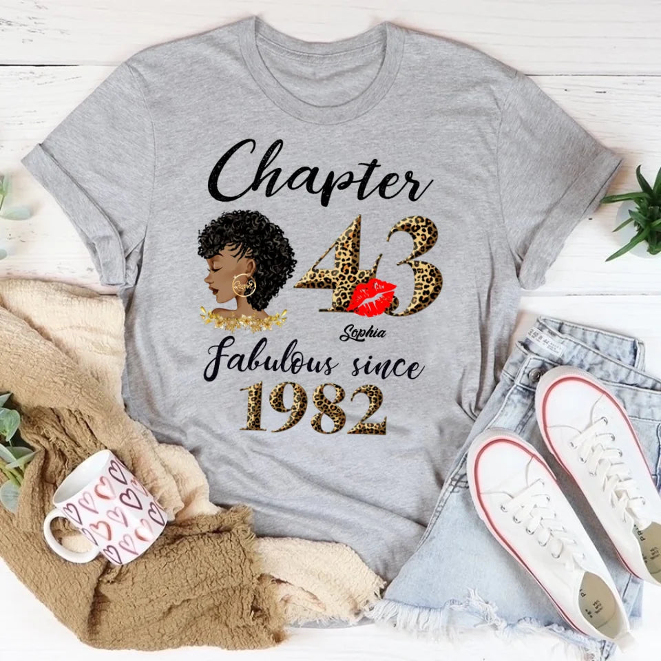 43rd birthday shirts for her, Personalised 43rd birthday gifts, 1982 t shirt, 43 and fabulous shirt, 43rd birthday shirt ideas, gift ideas 43rd birthday woman