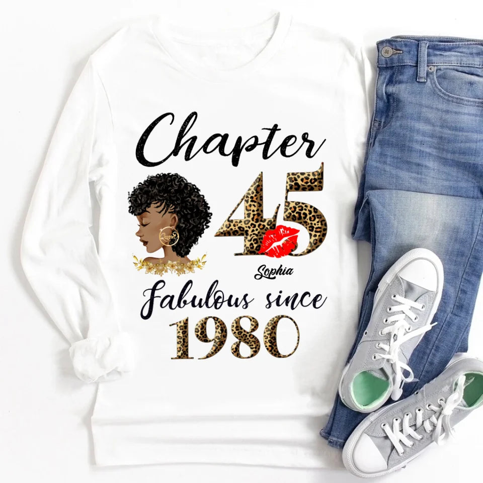45th birthday shirts for her, Personalised 45th birthday gifts, 1980 t shirt, 45 and fabulous shirt, 45 birthday shirt ideas, gift ideas 45th birthday woman