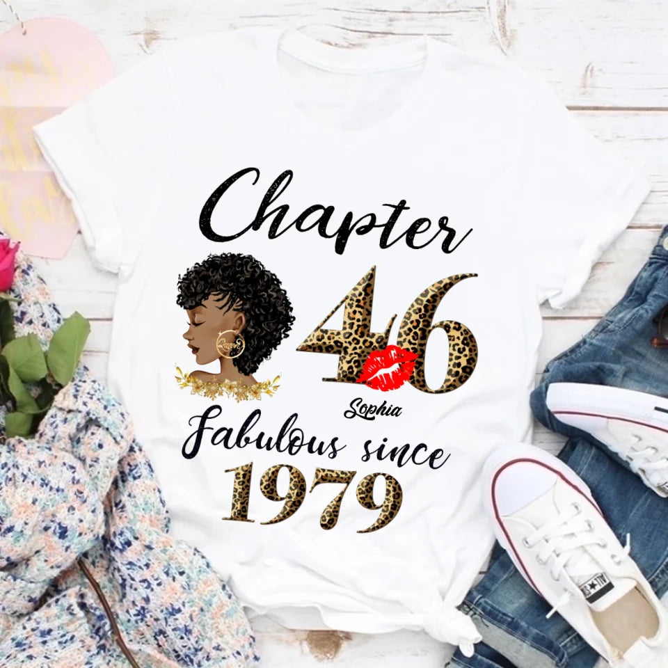 46th birthday shirts for her, Personalised 46th birthday gifts, 1979 t shirt, 46 and fabulous shirt, 46 birthday shirt ideas, gift ideas 46th birthday woman