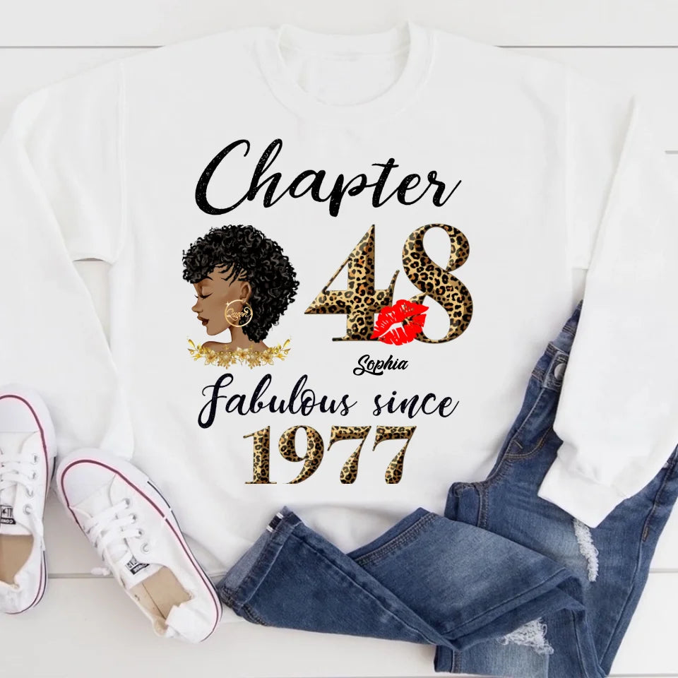 48th birthday shirts for her, Personalised 48th birthday gifts, 1977 t shirt, 48 and fabulous shirt, 48 birthday shirt ideas, gift ideas 48th birthday woman