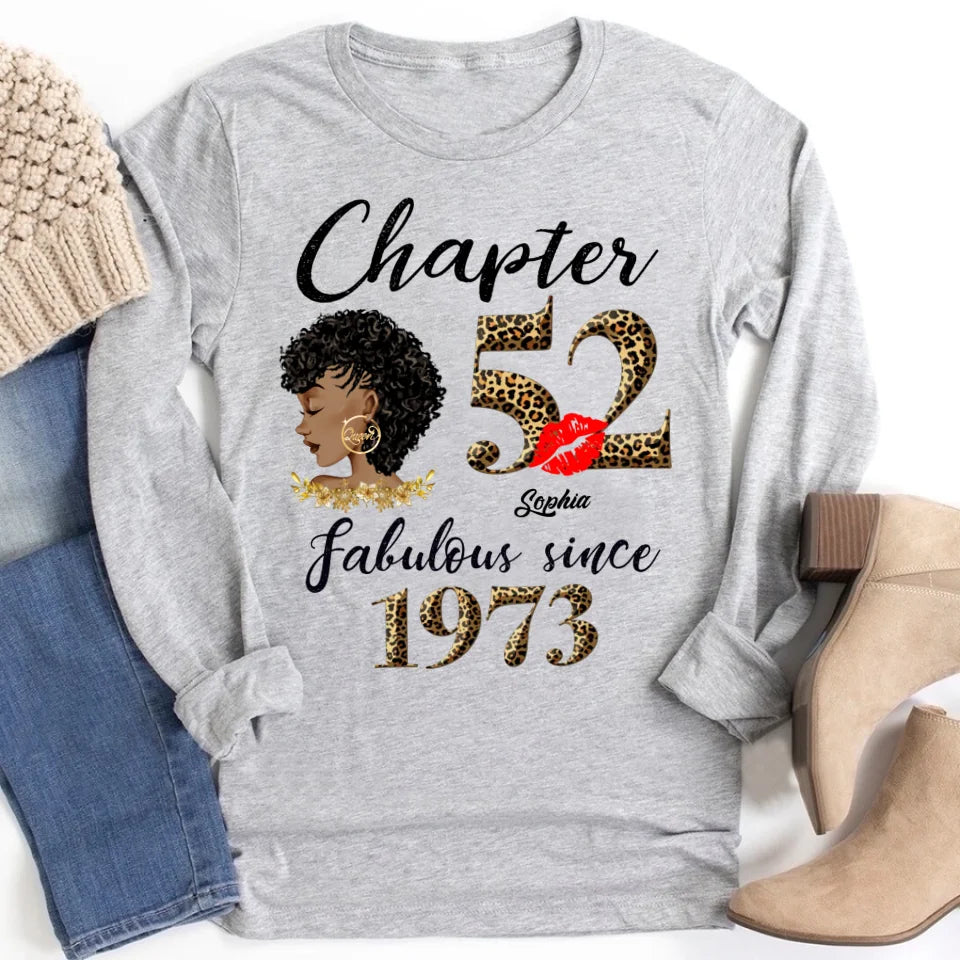 52nd birthday shirts for her, Personalised 52nd birthday gifts, 1973 t shirt, 52 and fabulous shirt, 52 birthday shirt ideas, gift ideas 52nd birthday woman