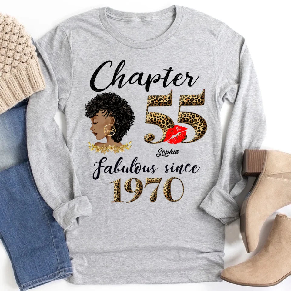 55th birthday shirts for her, Personalised 55th birthday gifts, 1970 t shirt, 55 and fabulous shirt, 55 birthday shirt ideas, gift ideas 55th birthday woman