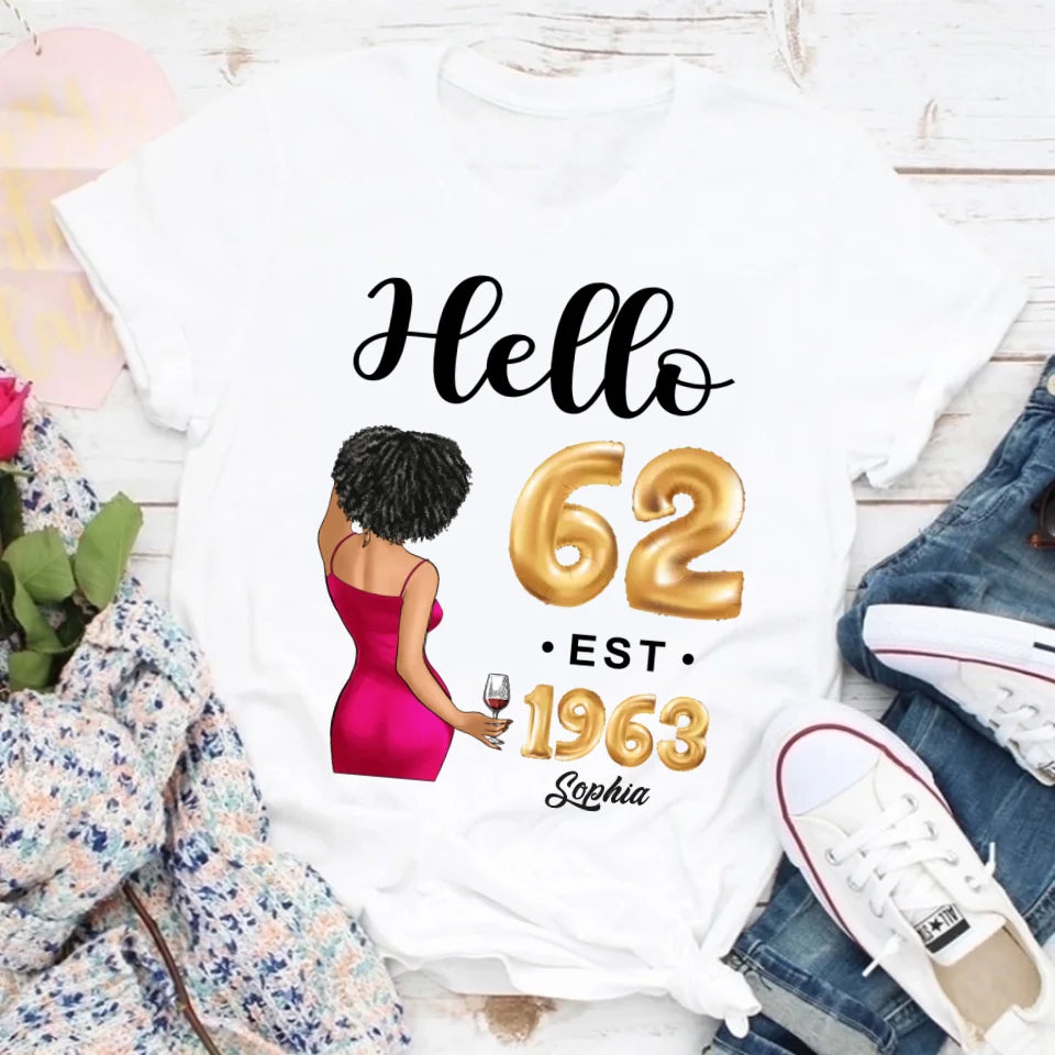 62nd birthday shirts for her, Personalised 62nd birthday gifts, 1963 t shirt, 62 and fabulous shirt, 62nd birthday shirt ideas, gift ideas 62nd birthday woman