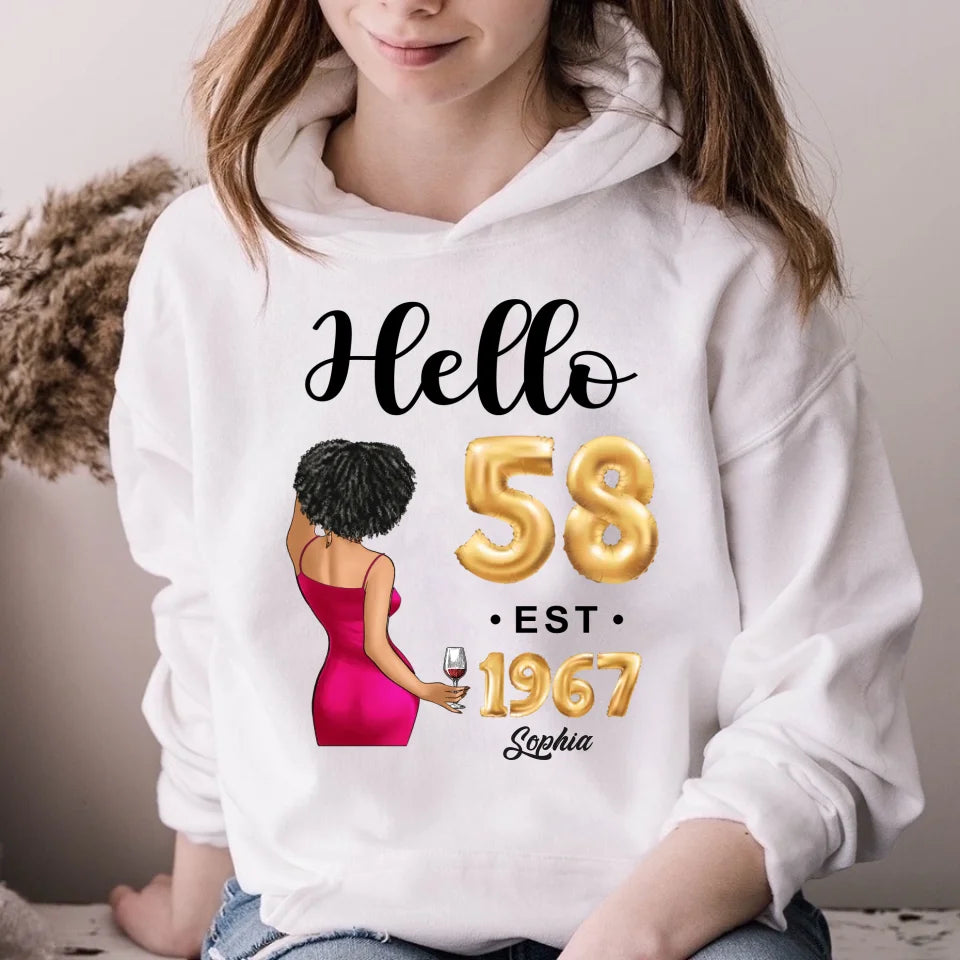 58th birthday shirts for her, Personalised 58th birthday gifts, 1967 t shirt, 58 and fabulous shirt, 58th birthday shirt ideas, gift ideas 58th birthday woman