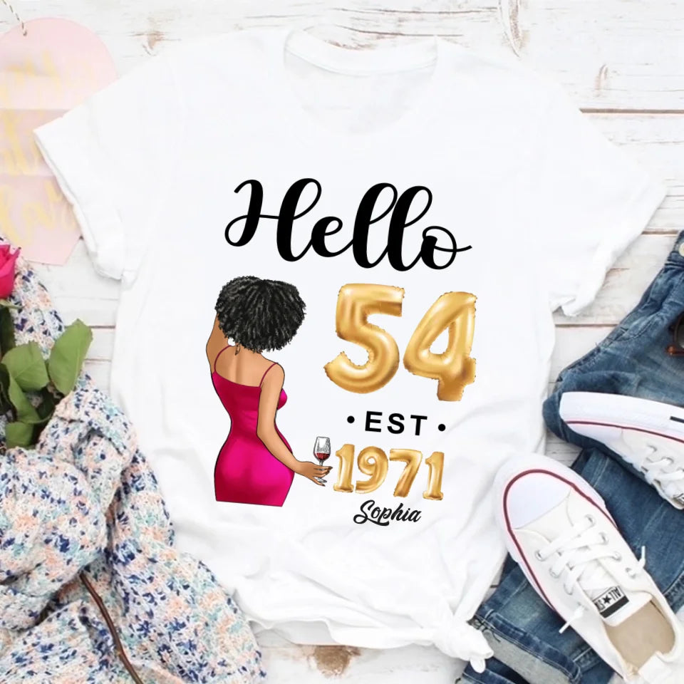 54th birthday shirts for her, Personalised 54th birthday gifts, 1971 t shirt, 54 and fabulous shirt, 54th birthday shirt ideas, gift ideas 54th birthday woman