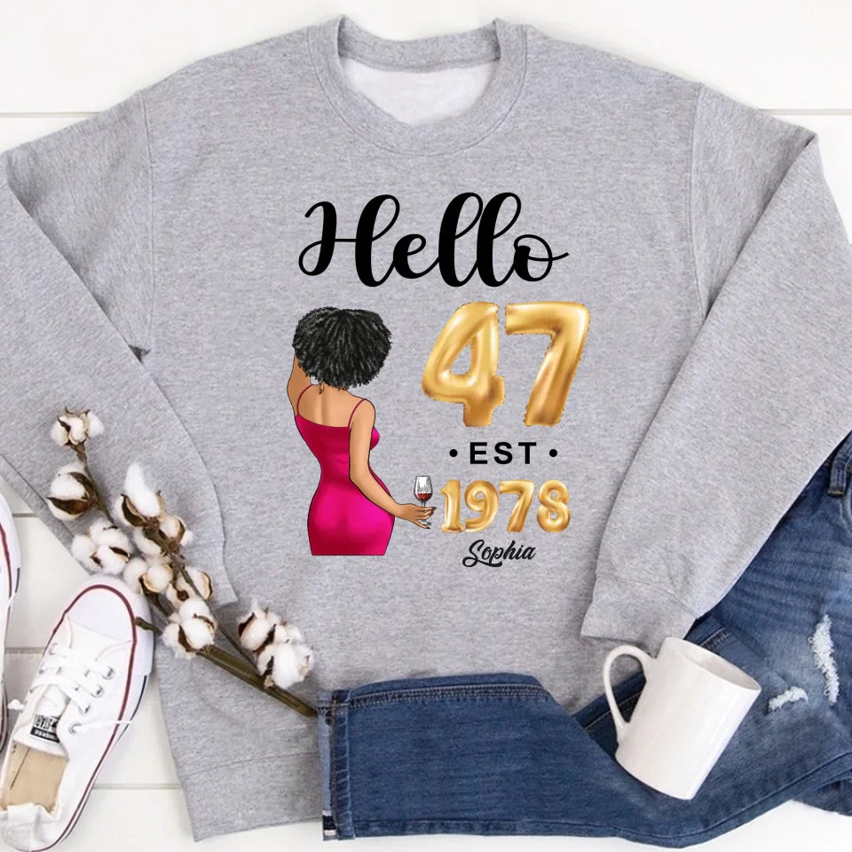 47th birthday shirts for her, Personalised 47th birthday gifts, 1978 t shirt, 47 and fabulous shirt, 47th birthday shirt ideas, gift ideas 47th birthday woman