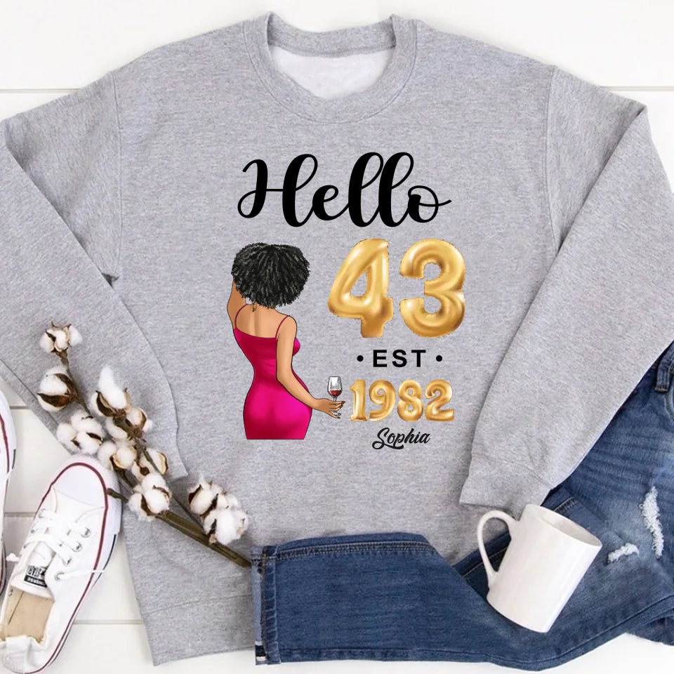 43rd birthday shirts for her, Personalised 43rd birthday gifts, 1982 t shirt, 43 and fabulous shirt, 43rd birthday shirt ideas, gift ideas 43rd birthday woman