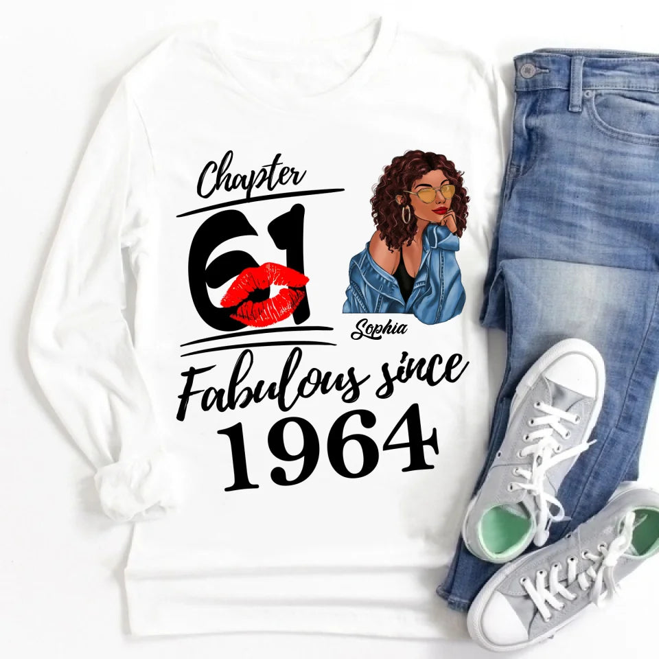 61th Birthday Shirts, Custom Birthday Shirts, Turning 61 Shirt For Women, Turning 61 And Fabulous Shirt, 1964 Shirt, Best Gifts For Women Turning 61