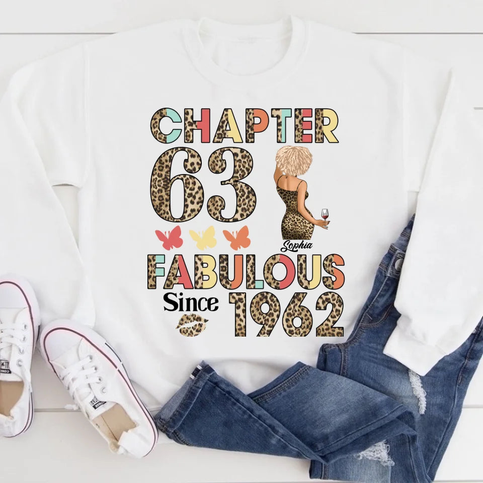 63rd Birthday Shirts, Custom Birthday Shirts, Turning 63 Shirt For Women, Turning 63 And Fabulous Shirt, 1962 Shirt, Best Gifts For Women Turning 63