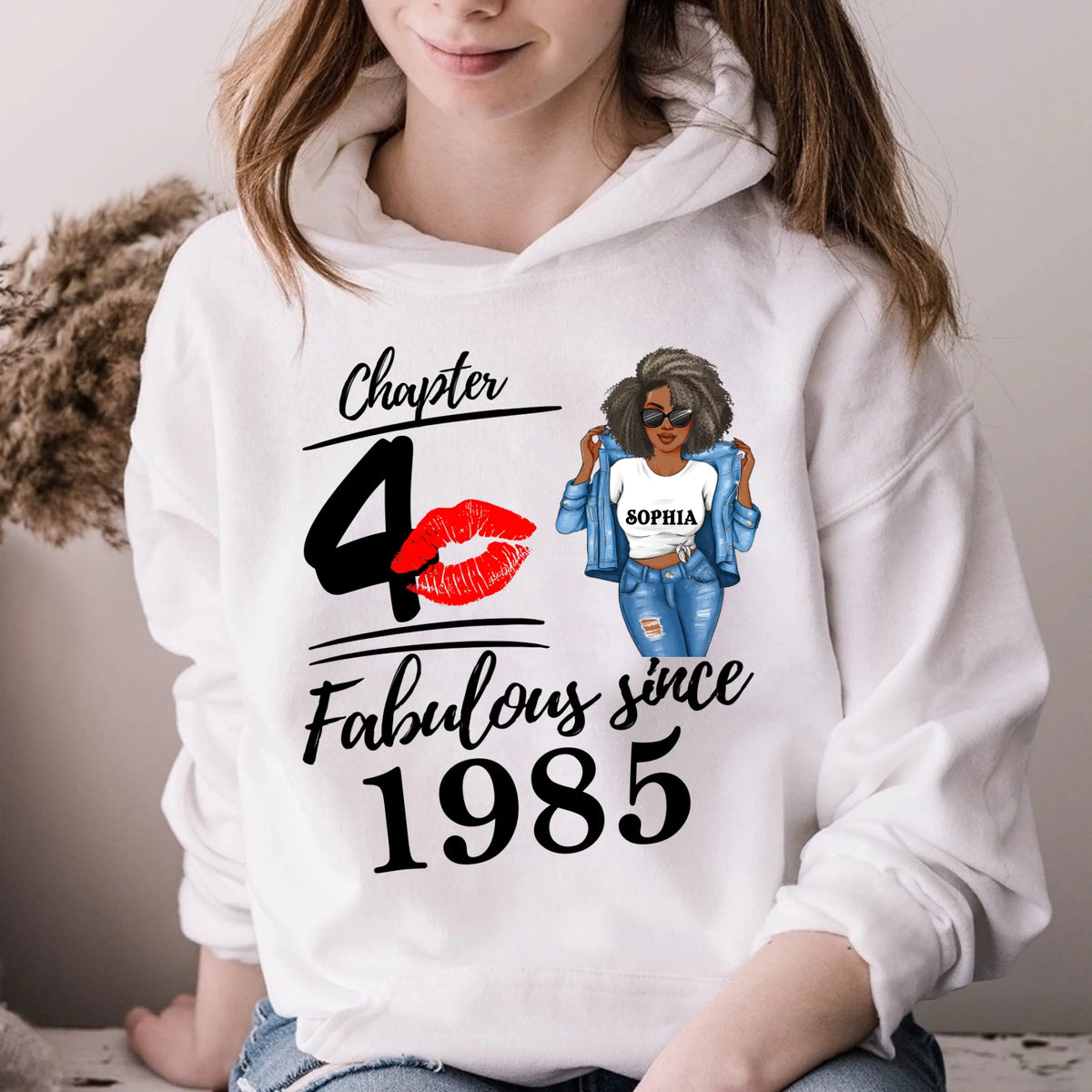 Chapter 40, Fabulous Since 1985 40th Birthday Unique T Shirt For Woman, Custom Birthday Shirt, Her Gifts For 40 Years Old , Turning 40 Birthday Cotton Shirt