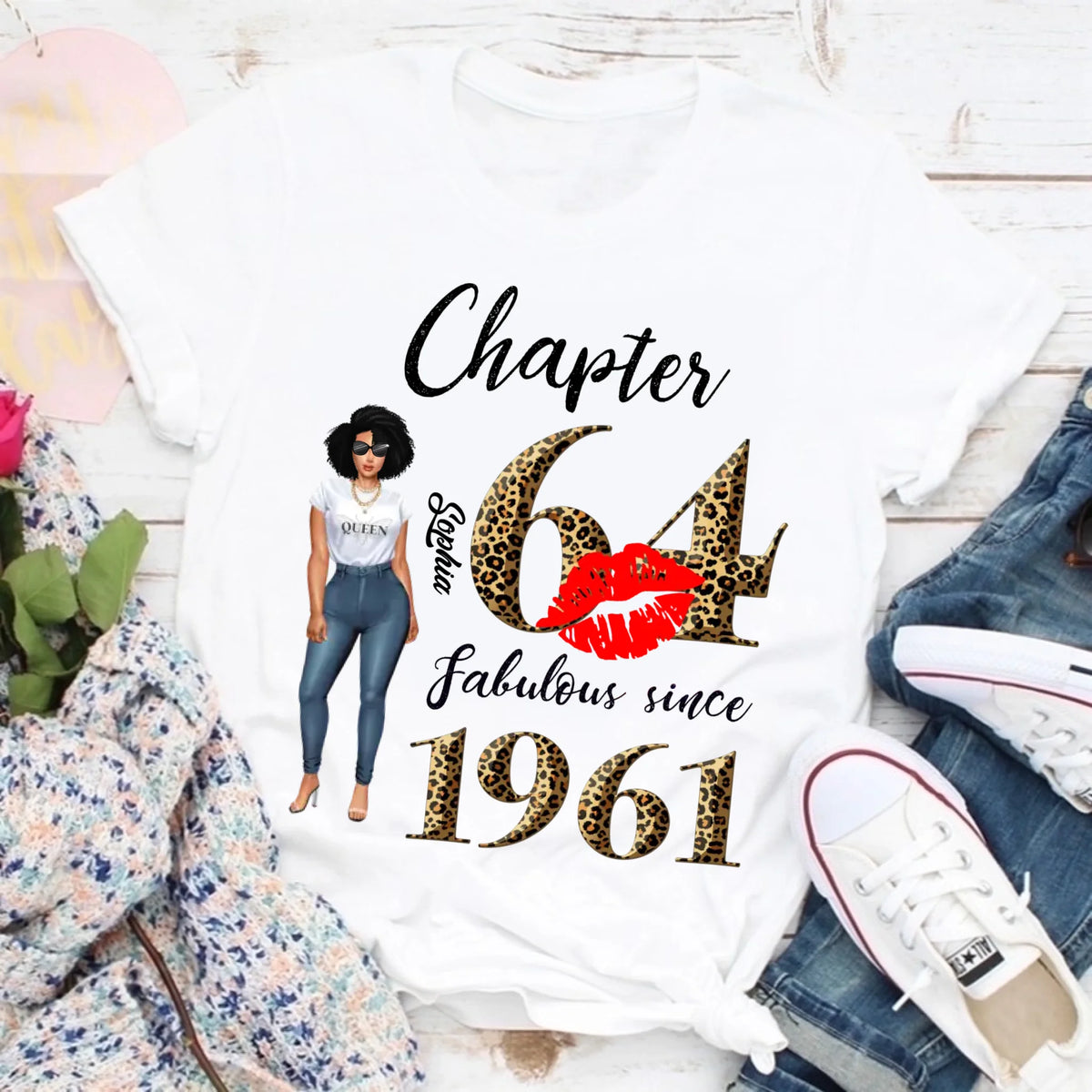 64th birthday shirts for her, Personalised 64th birthday gifts, 1961 t shirt, 64 and fabulous shirt, 64th birthday shirt ideas, gift ideas 64th birthday woman