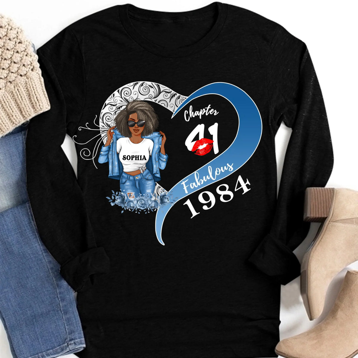 41st Birthday Shirts, Custom Birthday Shirts, Turning 41 Shirt, Gifts For Women Turning 41, 41 And Fabulous Shirt, 1984 Shirt, 41st Birthday Shirts For Her