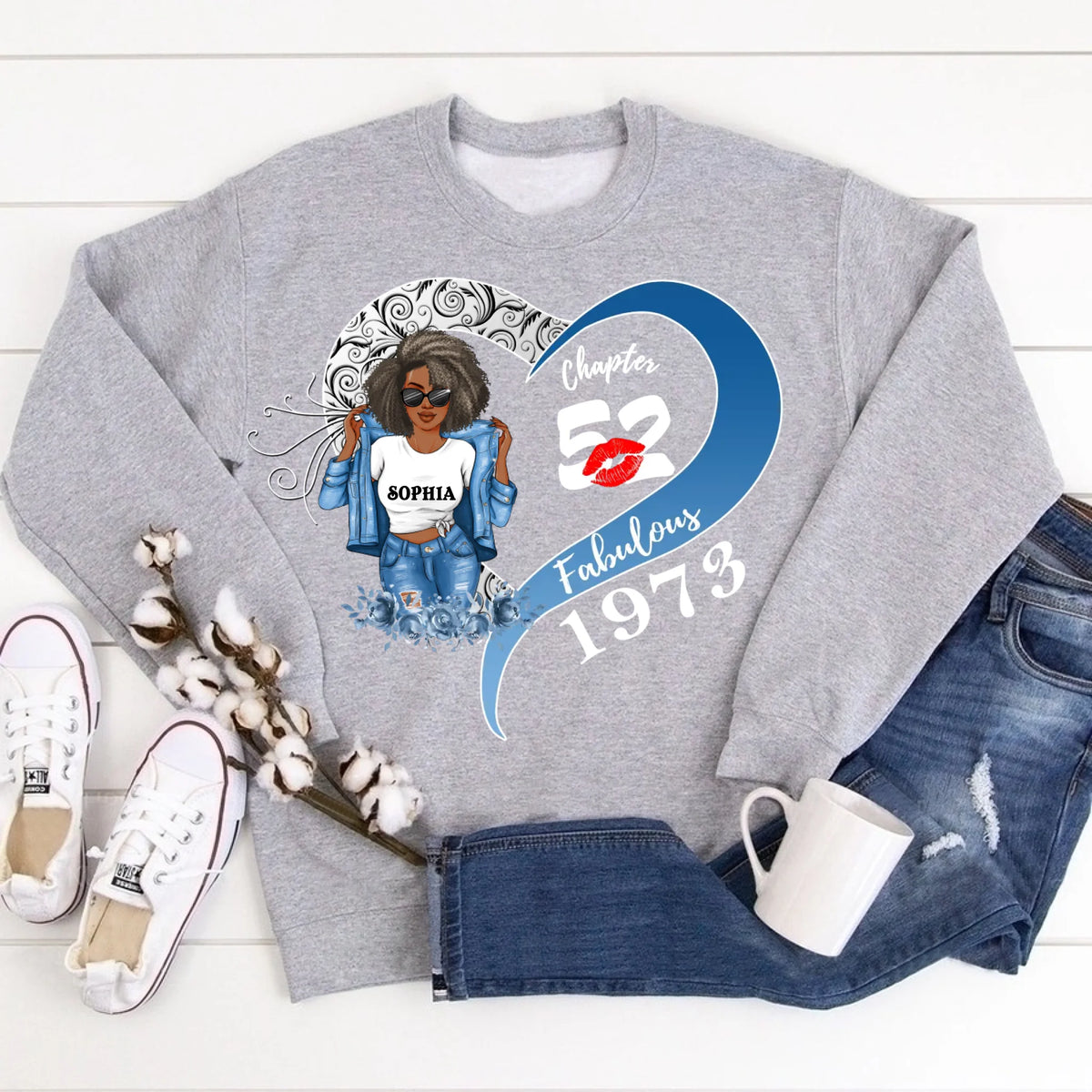 52nd Birthday Shirts, Custom Birthday Shirts, Turning 52 Shirt, Gifts For Women Turning 52, 52 And Fabulous Shirt, 1973 Shirt, 52nd Birthday Shirts For Her