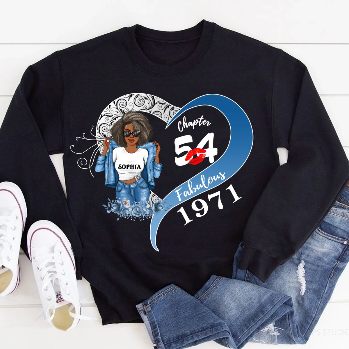54th Birthday Shirts, Custom Birthday Shirts, Turning 54 Shirt, Gifts For Women Turning 54, 54 And Fabulous Shirt, 1971 Shirt, 54th Birthday Shirts For Her