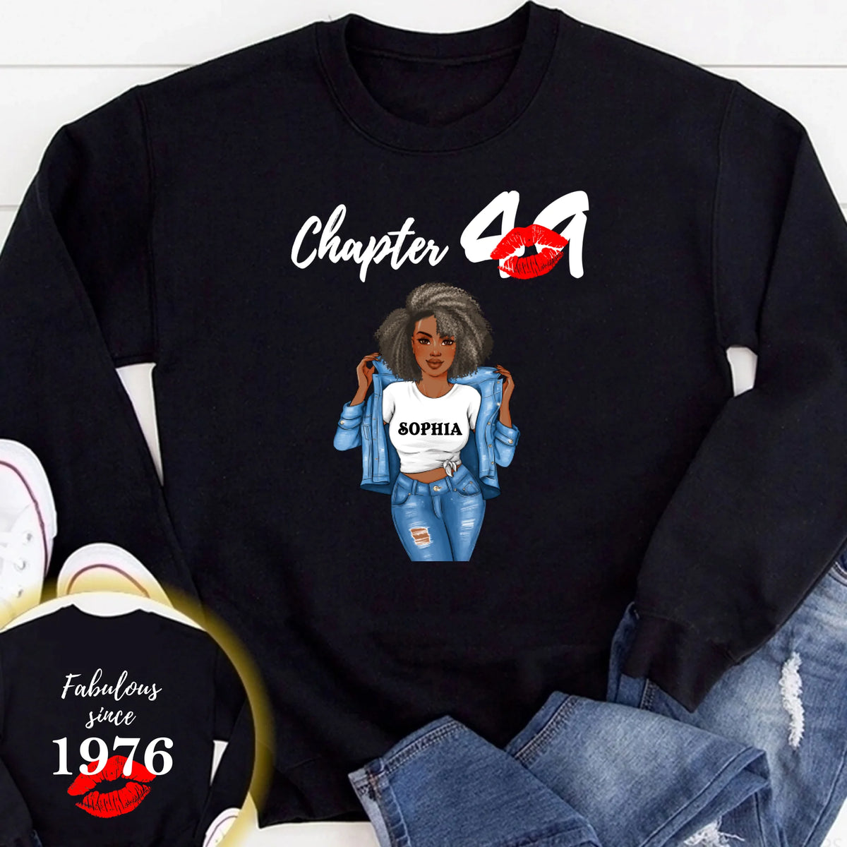 Personalized 49th birthday gifts ideas 49th birthday shirt for her back in 1976 turning 49 shirts 49th birthday t shirts for woman