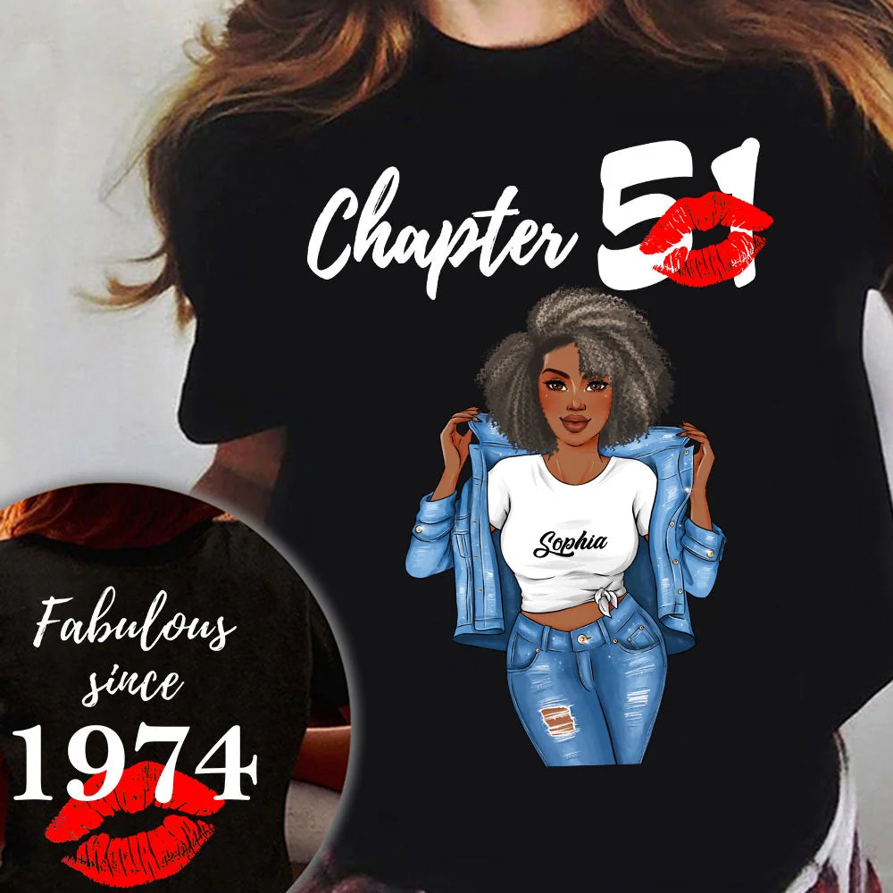 Personalized 51st birthday gifts ideas 51st birthday shirt for her back in 1974 turning 51 shirts 51st birthday t shirts for woman