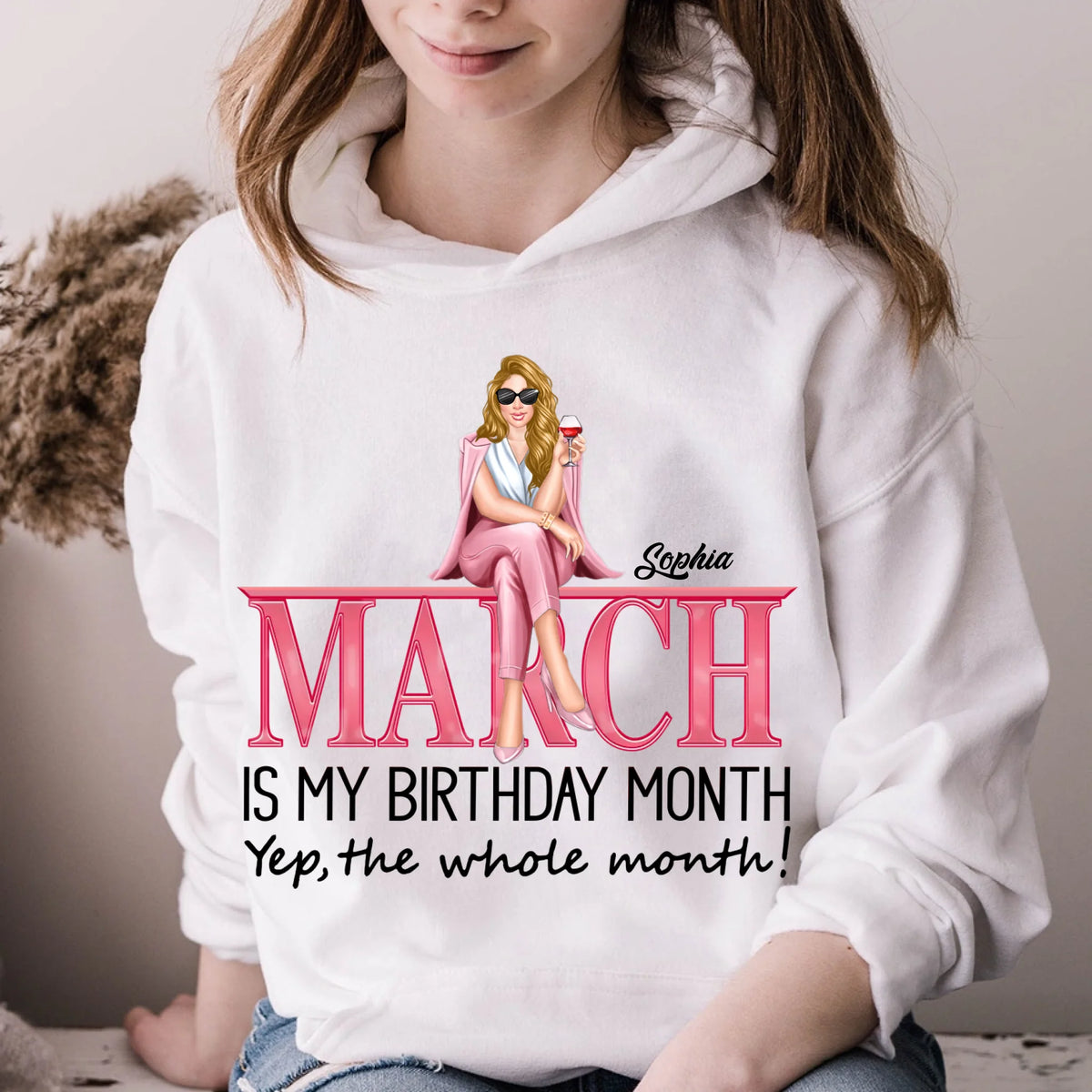 March Birthday Shirt, Custom Birthday Shirt, Queens Born In March, March Birthday Shirts For Woman, March Birthday Gifts, March Is My Birthday Month, Yep The Whole Month
-YPT-TLQ