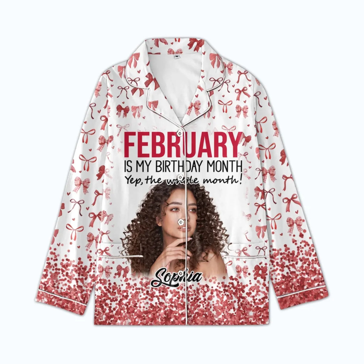 Women's Pajamas Set For February Woman, A Queen Was Born In February, Birthday Pajamas, Birthday Gifts For February Woman-YPT-TLQ