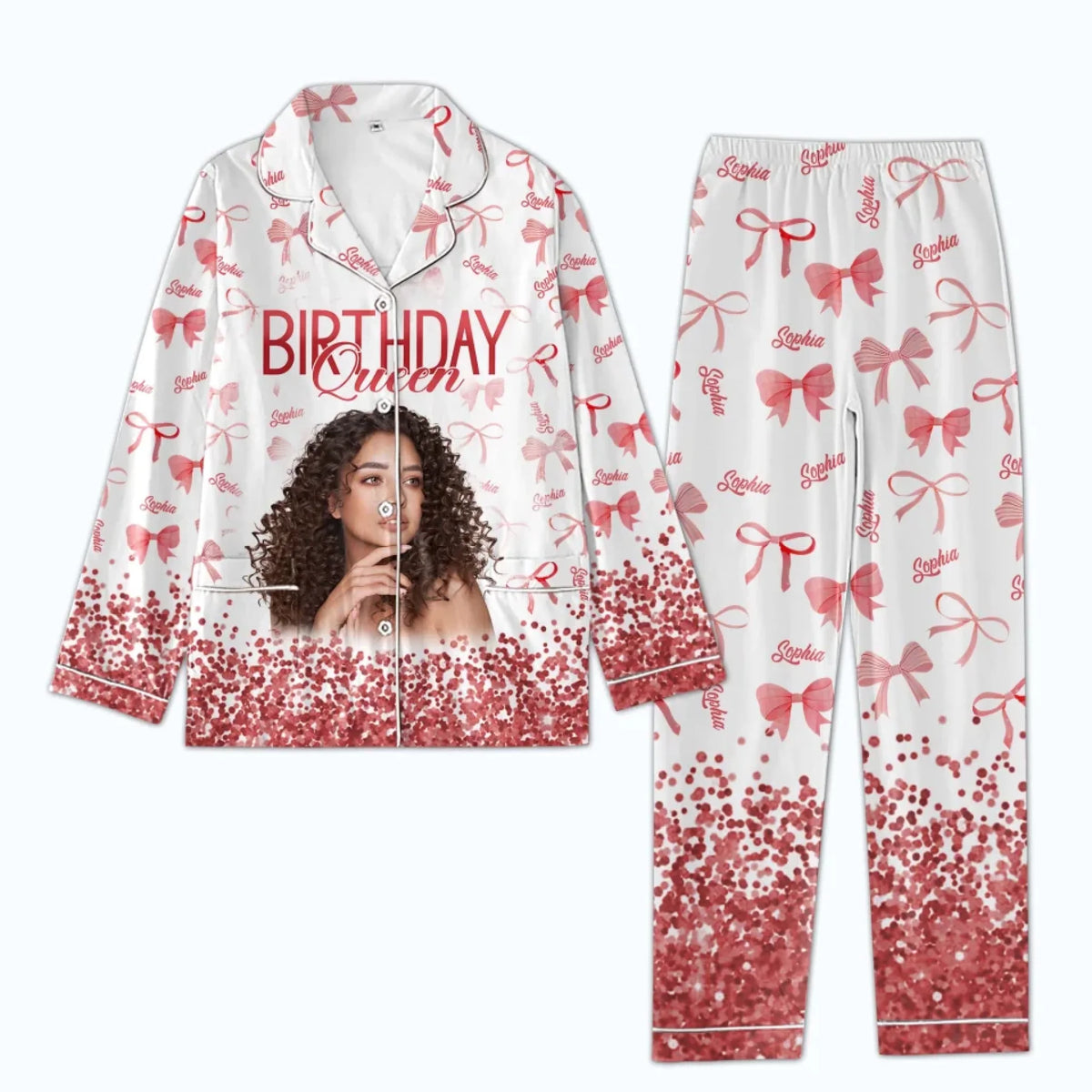 Birthday Women's Pajamas Set, Custom Birthday Pajamas, Birthday Pajamas Set For Black Women, Its My Birthday Pajamas, Birthday Queen, Birthday Pajamas-YPT-TLQ