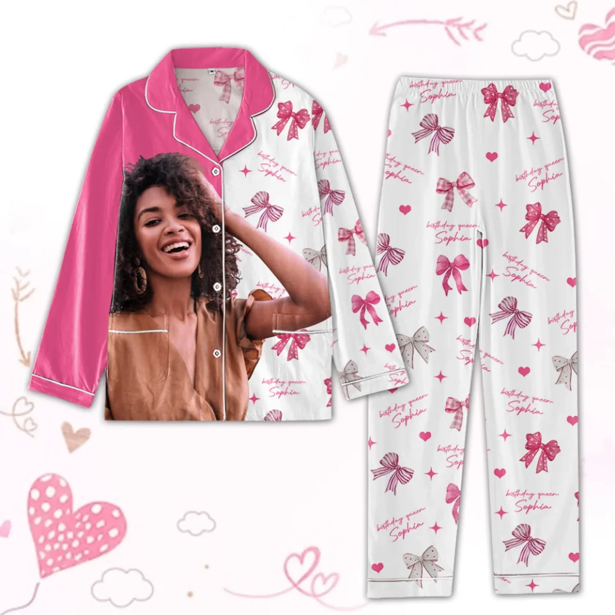 Birthday Women&#39;s Pajamas Set, Custom Birthday Pajamas, Birthday Pajamas Set For Black Women, Its My Birthday Pajamas, Birthday Queen, Birthday Pajamas-YPT-TLT