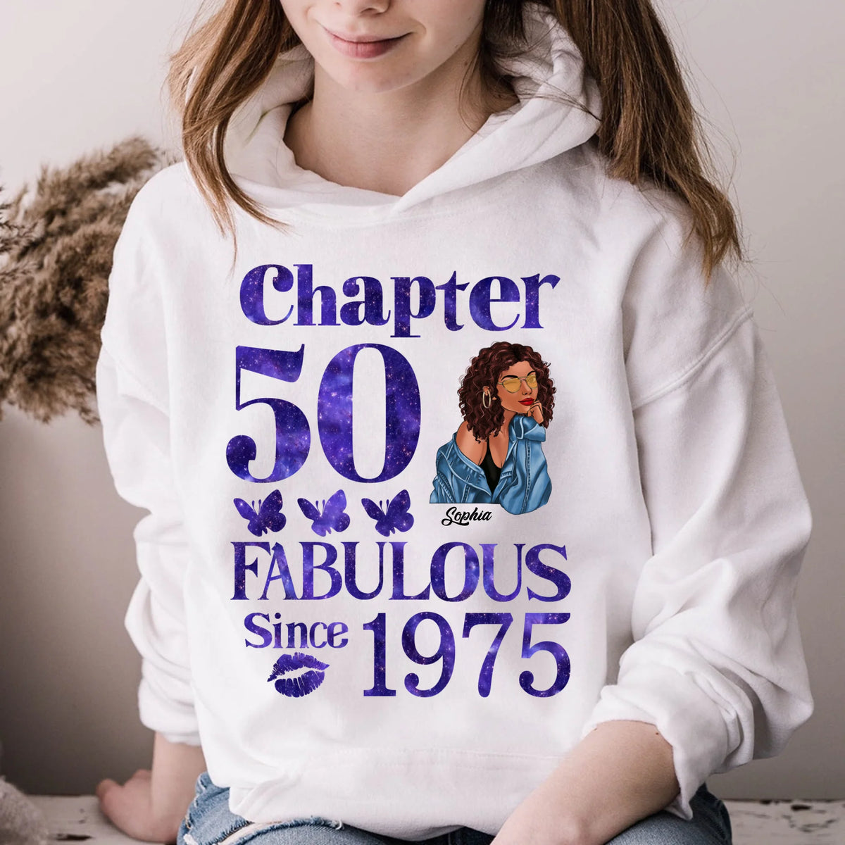 50th Birthday Shirts For Her, Personalised 50th Birthday Gifts, 1975 T Shirt, 50 And Fabulous Shirt, 50th Birthday Shirt Ideas, Gift Ideas 50th Birthday Woman