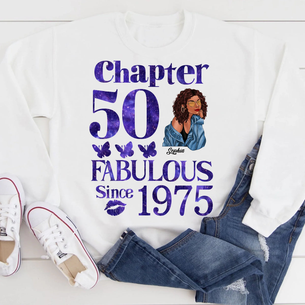 50th Birthday Shirts For Her, Personalised 50th Birthday Gifts, 1975 T Shirt, 50 And Fabulous Shirt, 50th Birthday Shirt Ideas, Gift Ideas 50th Birthday Woman