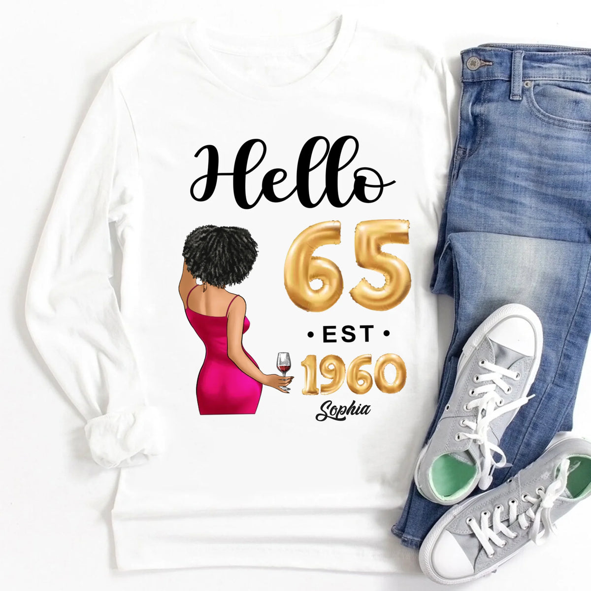 65th birthday shirts for her, Personalised 65th birthday gifts, 1960 t shirt, 65 and fabulous shirt, 65th birthday shirt ideas, gift ideas 65th birthday woman