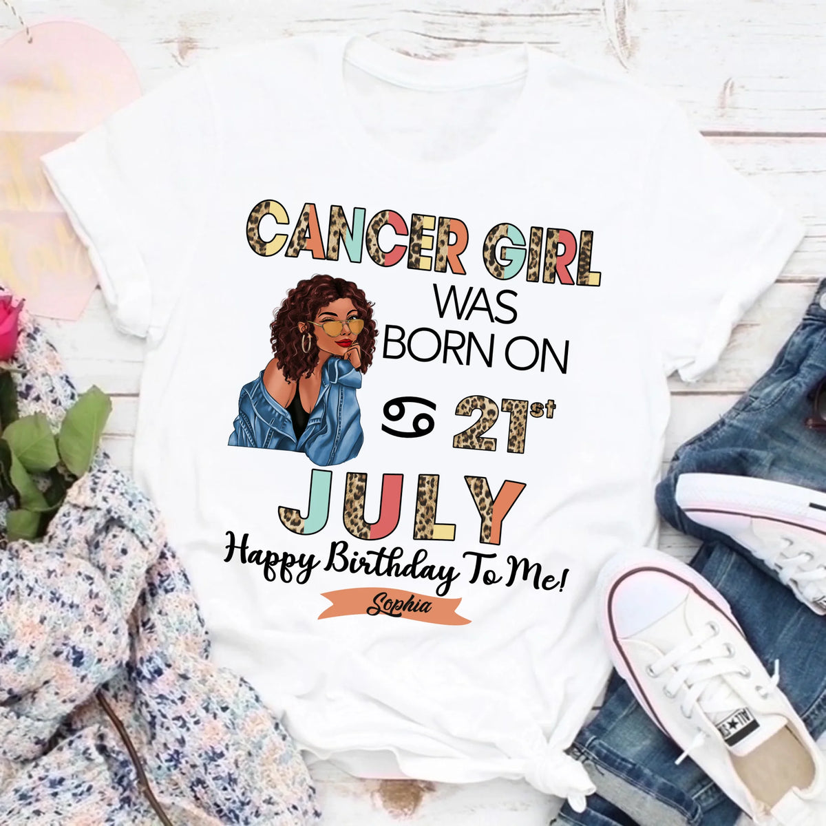 Custom Birthday Shirt, Cancer Zodiac t shirt, Cancer Birthday shirt, Cancer t shirts for ladies, Cancer queen t shirt, Cancer Queen Birthday shirt