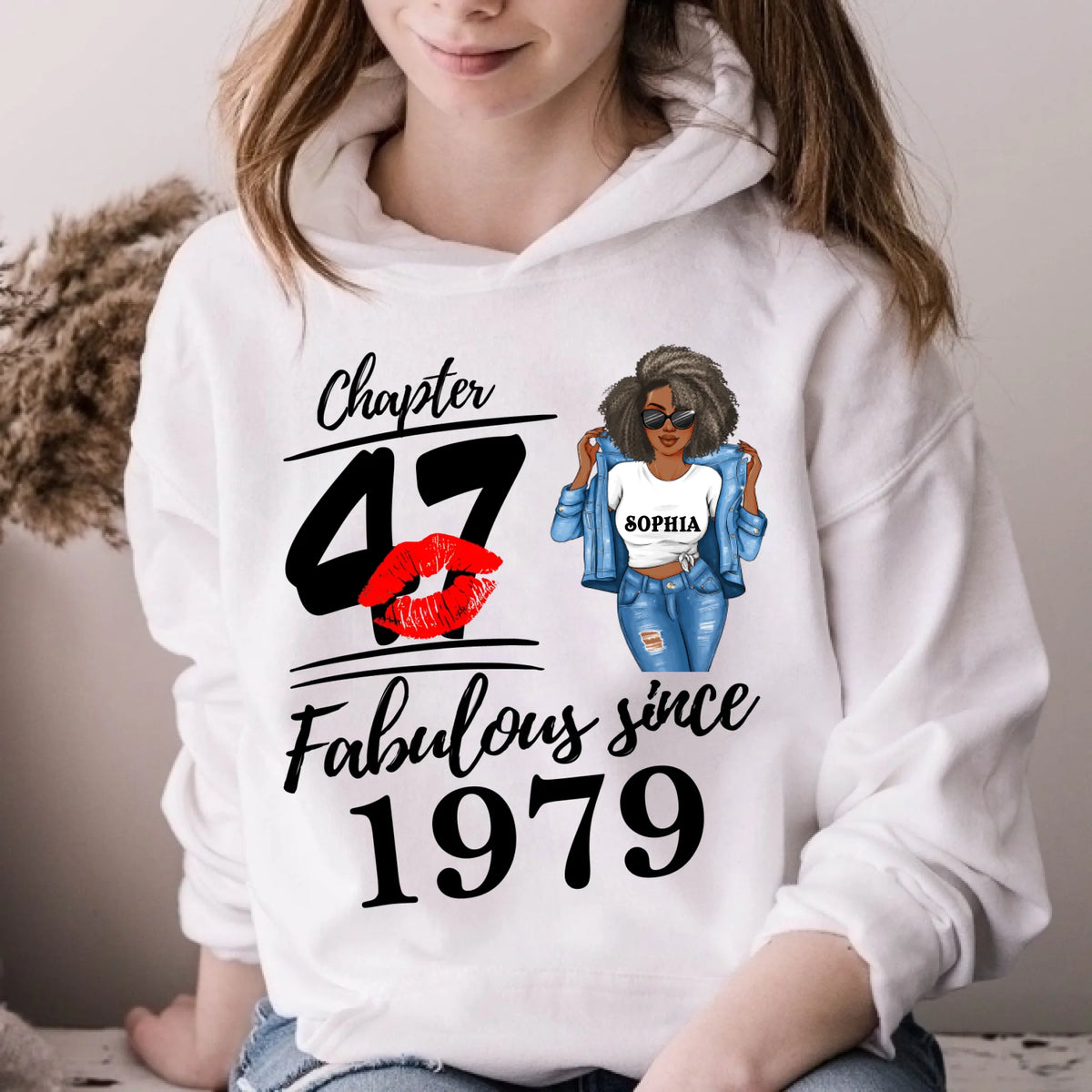 Chapter 47, Fabulous Since 1979 47th Birthday Unique T Shirt For Woman, Custom Birthday Shirt, Her Gifts For 47 Years Old , Turning 47 Birthday Cotton Shirt