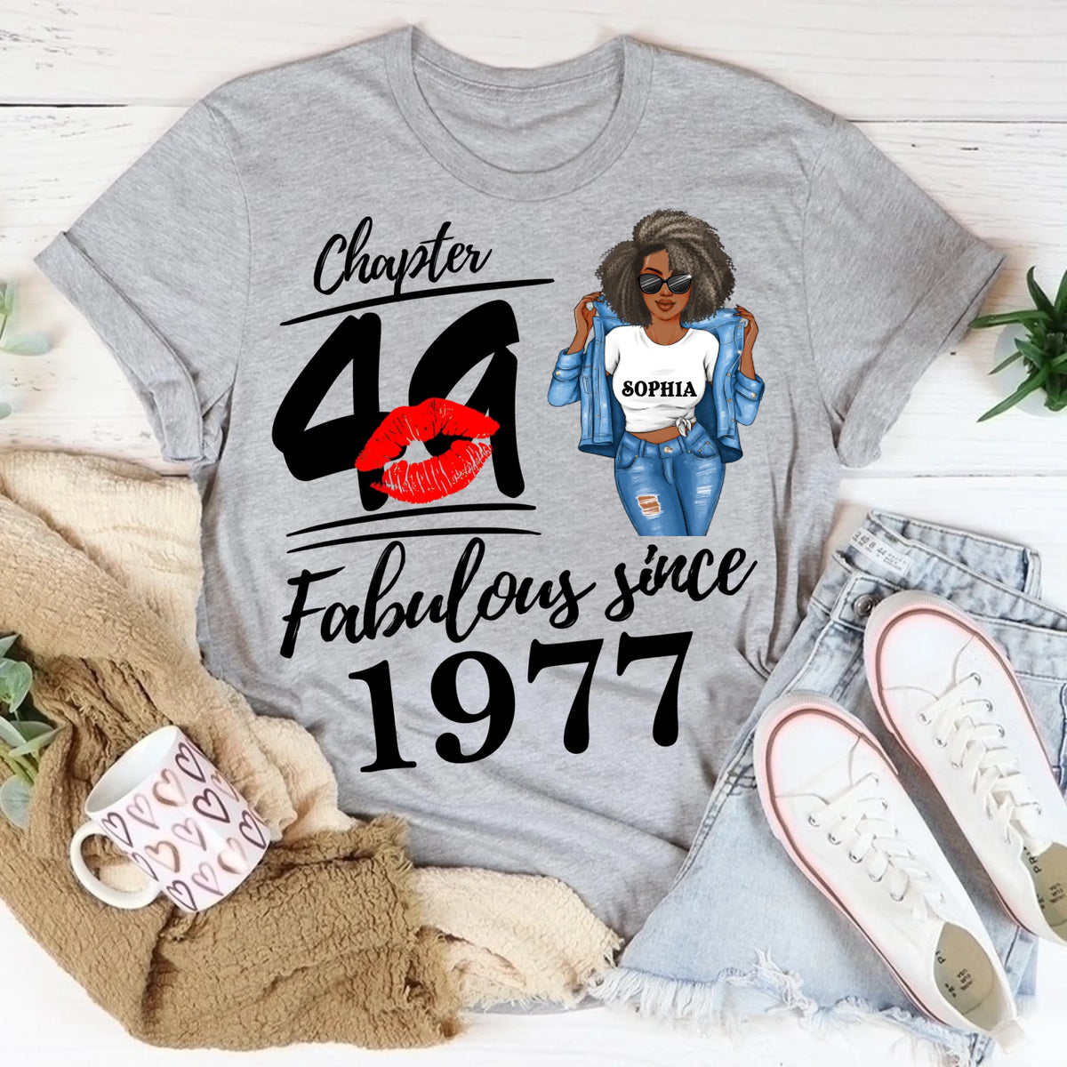 49th Birthday Shirts, Custom Birthday Shirts, Turning 49 Shirt, Gifts For Women Turning 49, 49 And Fabulous Shirt, 1977 Shirt, 49th Birthday Shirts For Her, It's My 49 Birthday