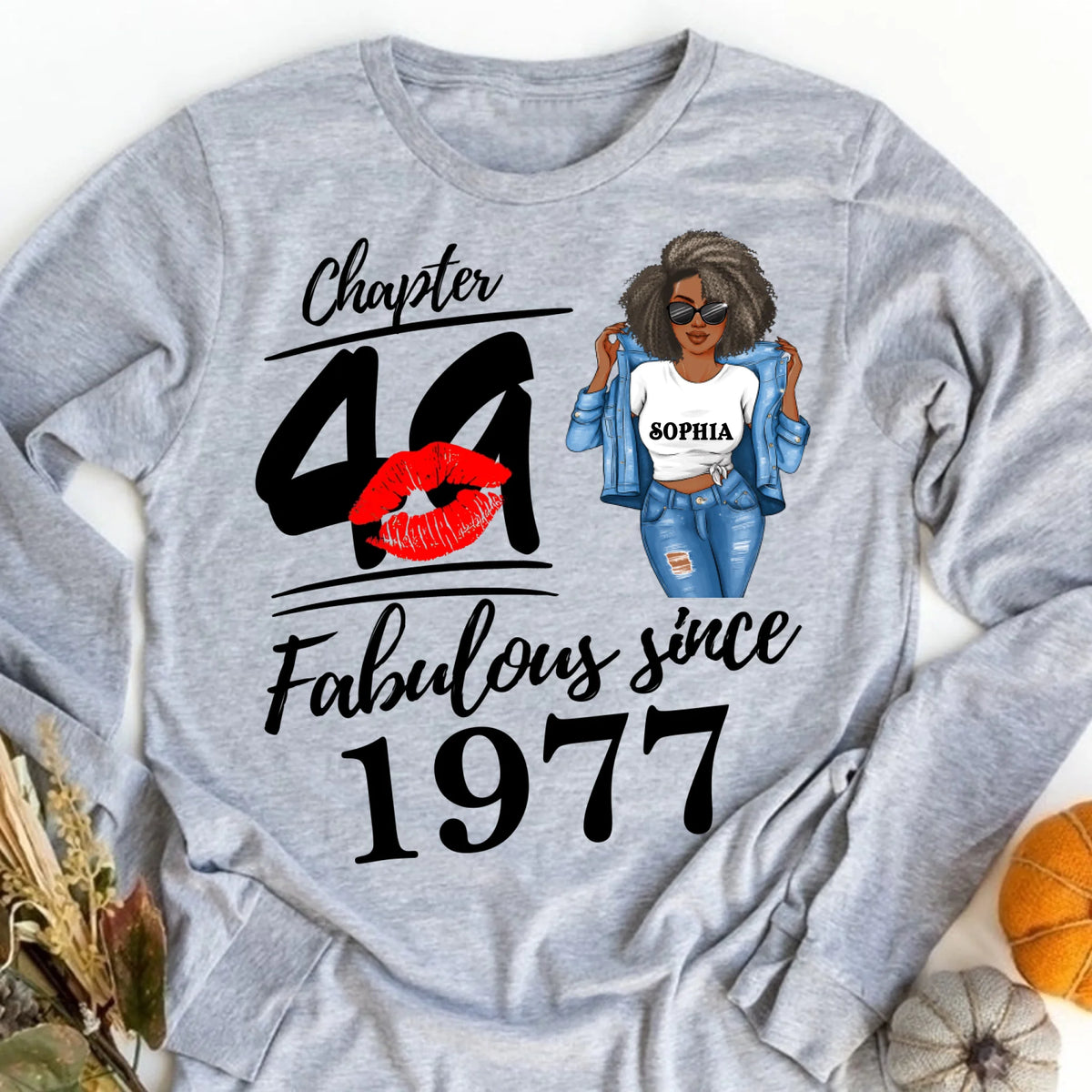 49th Birthday Shirts, Custom Birthday Shirts, Turning 49 Shirt, Gifts For Women Turning 49, 49 And Fabulous Shirt, 1977 Shirt, 49th Birthday Shirts For Her, It's My 49 Birthday