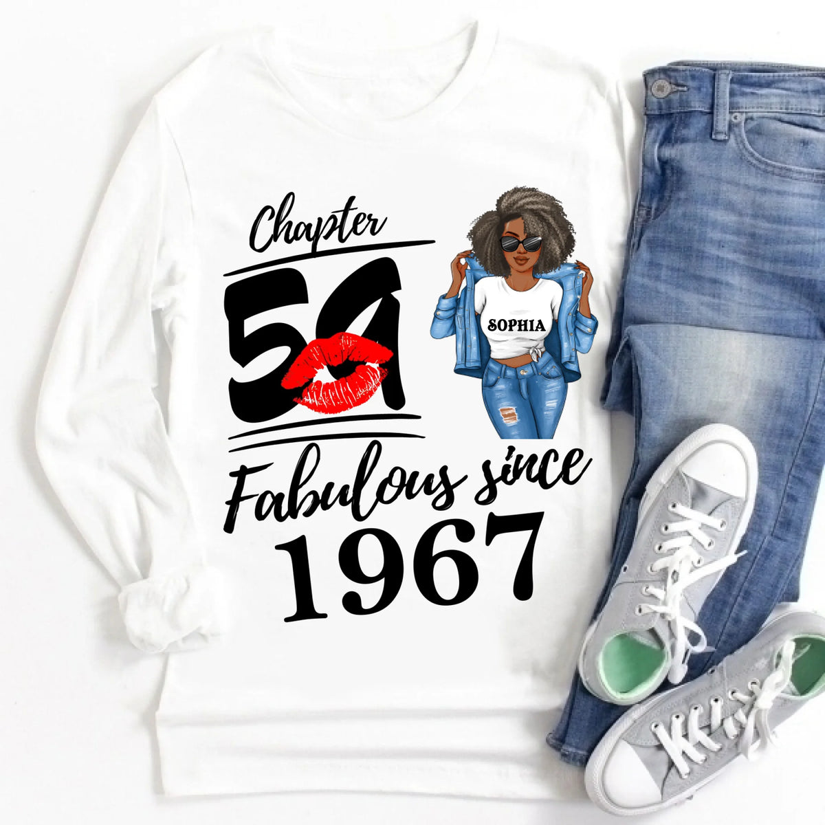 Chapter 59, Fabulous Since 1967 59th Birthday Unique T Shirt For Woman, Custom Birthday Shirt, Her Gifts For 59 Years Old , Turning 59 Birthday Cotton Shirt
