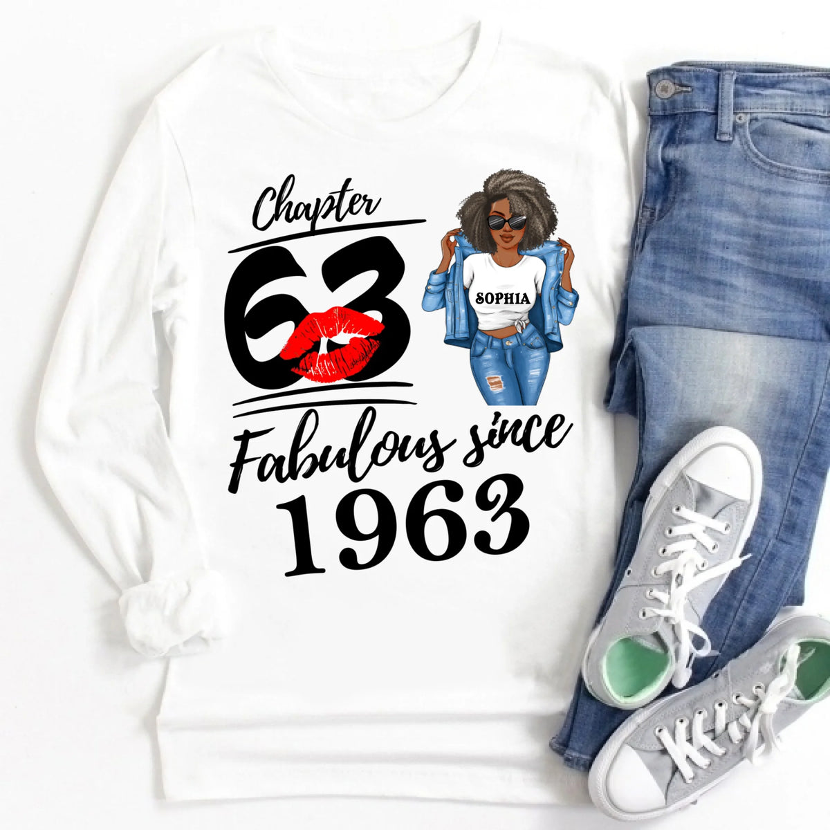 63rd Birthday Shirts, Custom Birthday Shirts, Turning 63 Shirt For Women, Turning 63 And Fabulous Shirt, 1963 Shirt, Best Gifts For Women Turning 63