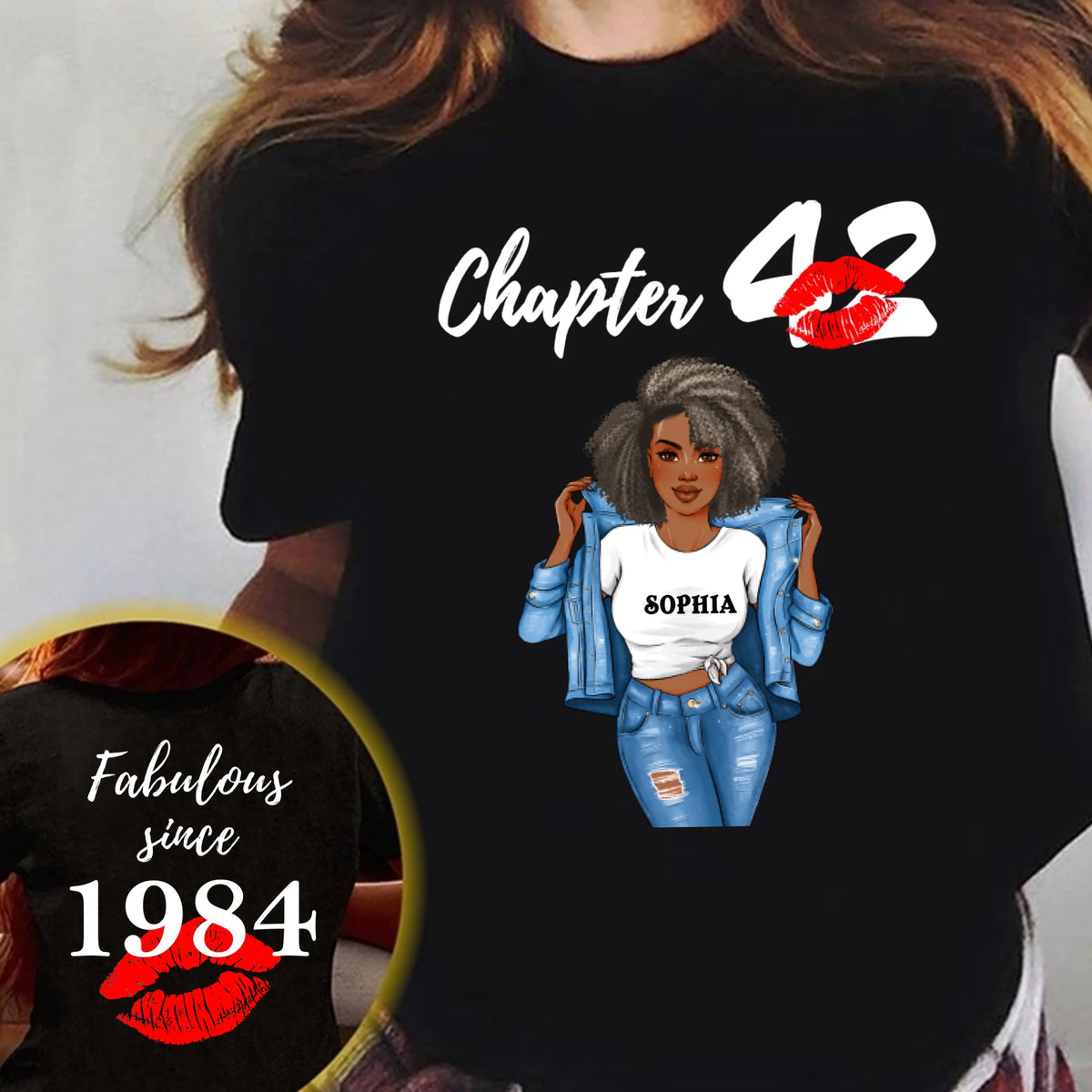 Personalized 42nd birthday gifts ideas 42nd birthday shirt for her back in 1984 turning 42 shirts 42nd birthday t shirts for woman