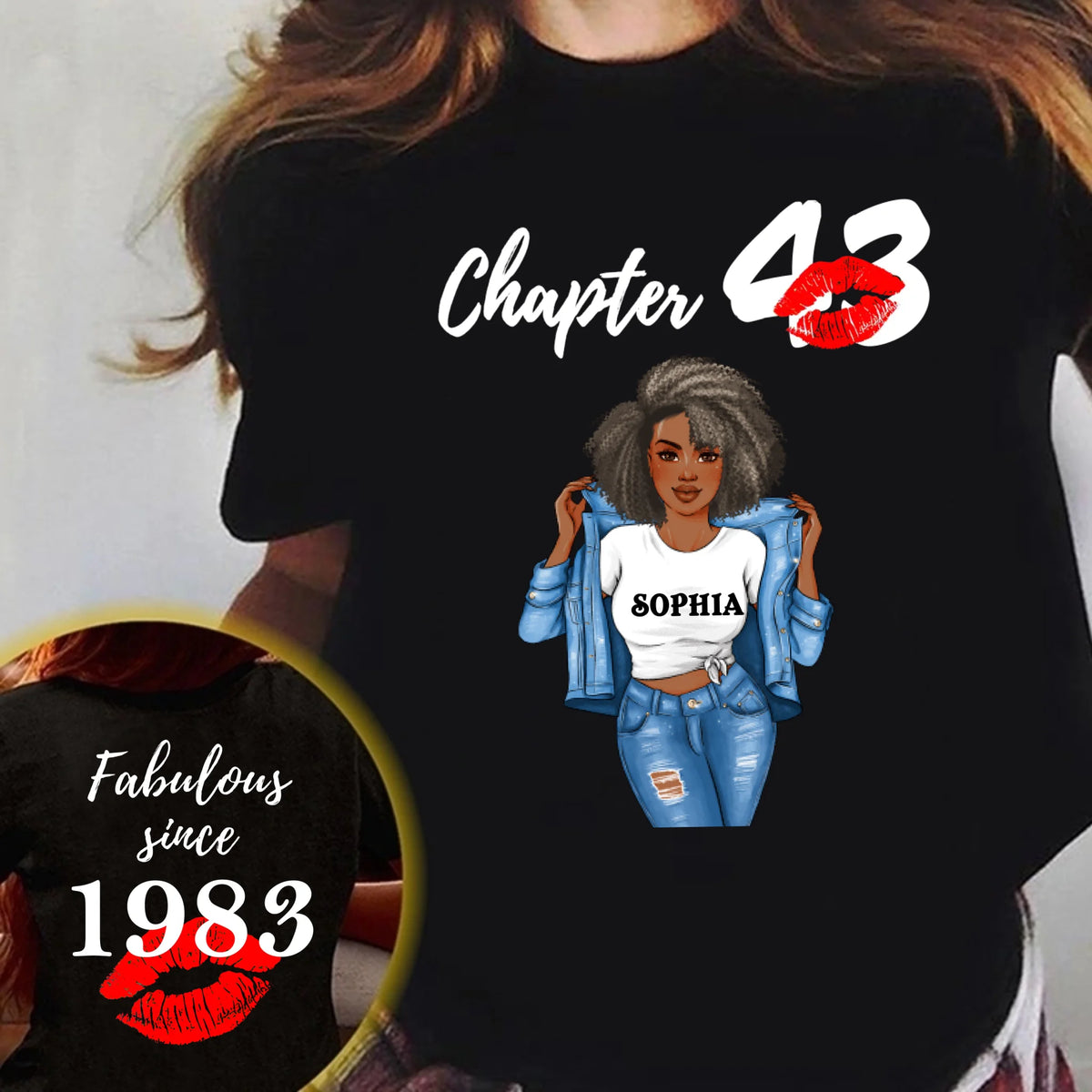 Personalized 43rd birthday gifts ideas 43rd birthday shirt for her back in 1983 turning 43 shirts 40rd birthday t shirts for woman