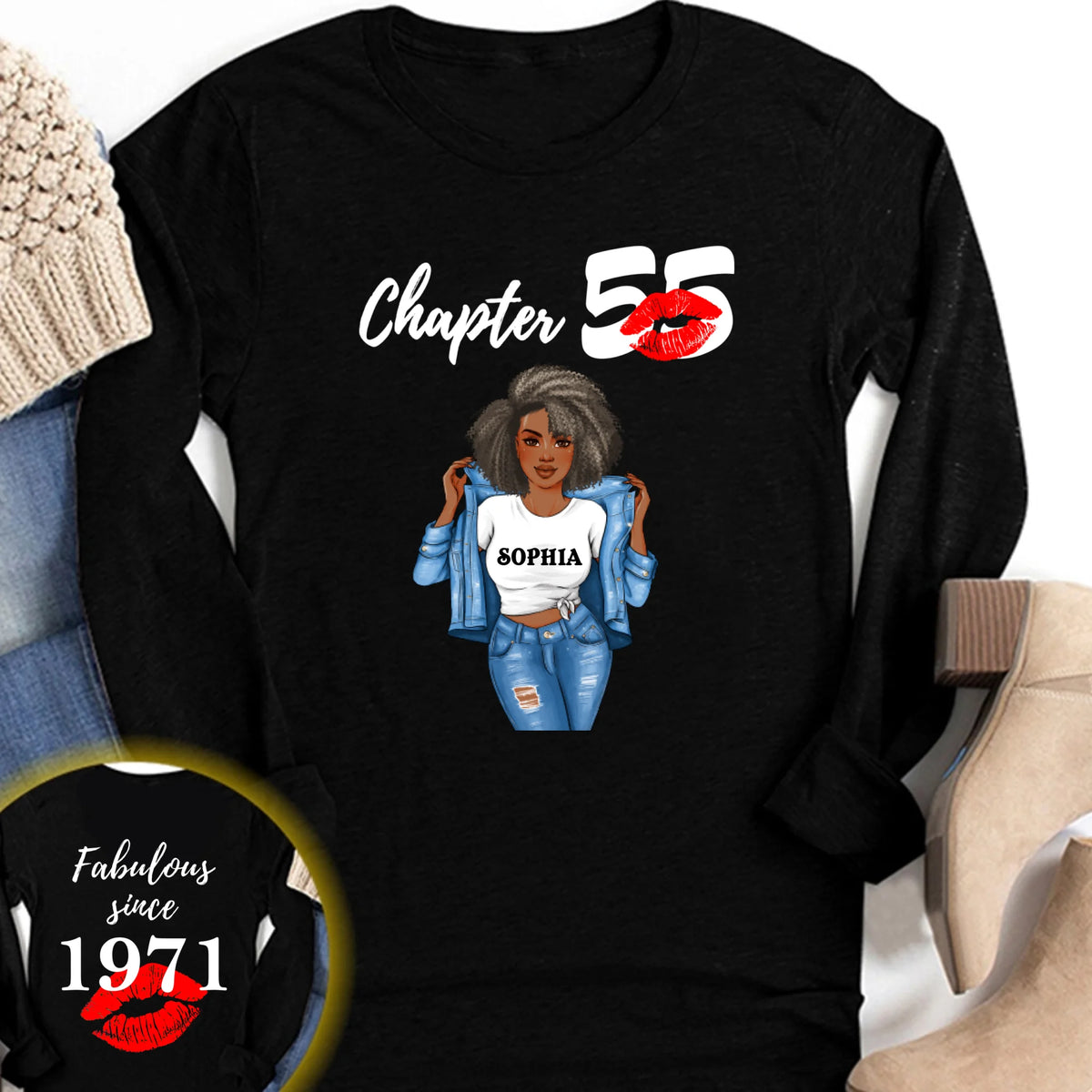 Personalized 55th birthday gifts ideas 55th birthday shirt for her back in 1971 turning 55 shirts 55th birthday t shirts for woman