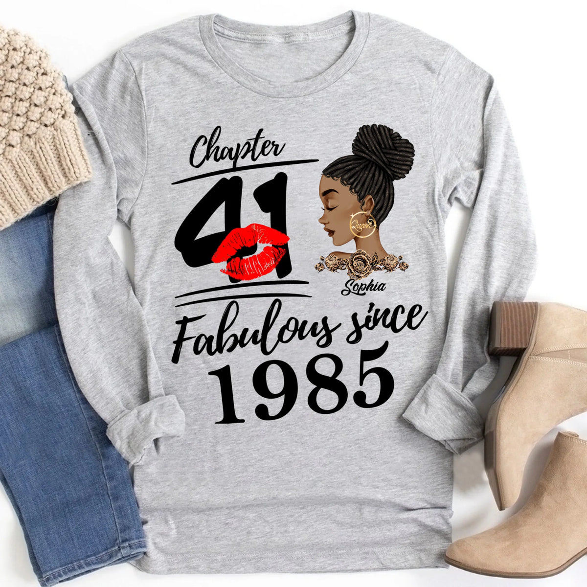 41st Birthday Shirts, Custom Birthday Shirts, Turning 41 Shirt, Gifts For Women Turning 41, 41 And Fabulous Shirt, 1985 Shirt, 41st Birthday Shirts For Her