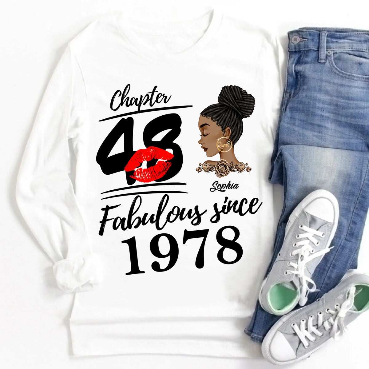 48th Birthday Shirts, Custom Birthday Shirts, Turning 48 Shirt, Gifts For Women Turning 48, 48 And Fabulous Shirt, 1978 Shirt, 47th Birthday Shirts For Her, It's My 48 Birthday
