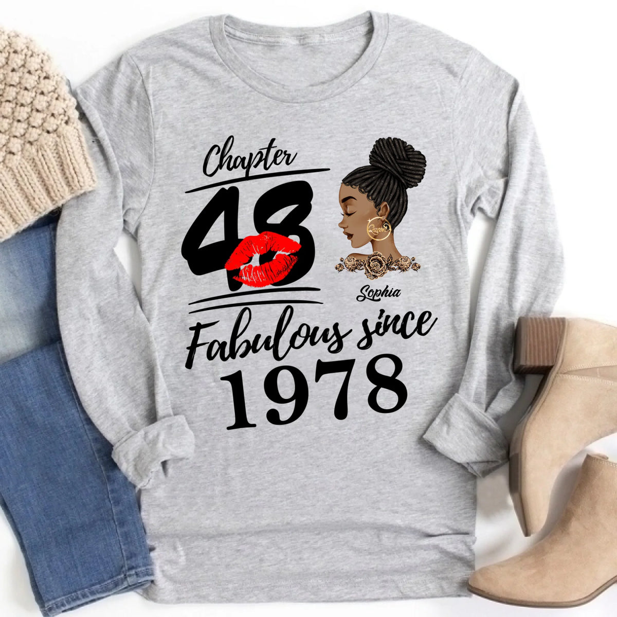 48th Birthday Shirts, Custom Birthday Shirts, Turning 48 Shirt, Gifts For Women Turning 48, 48 And Fabulous Shirt, 1978 Shirt, 47th Birthday Shirts For Her, It's My 48 Birthday
