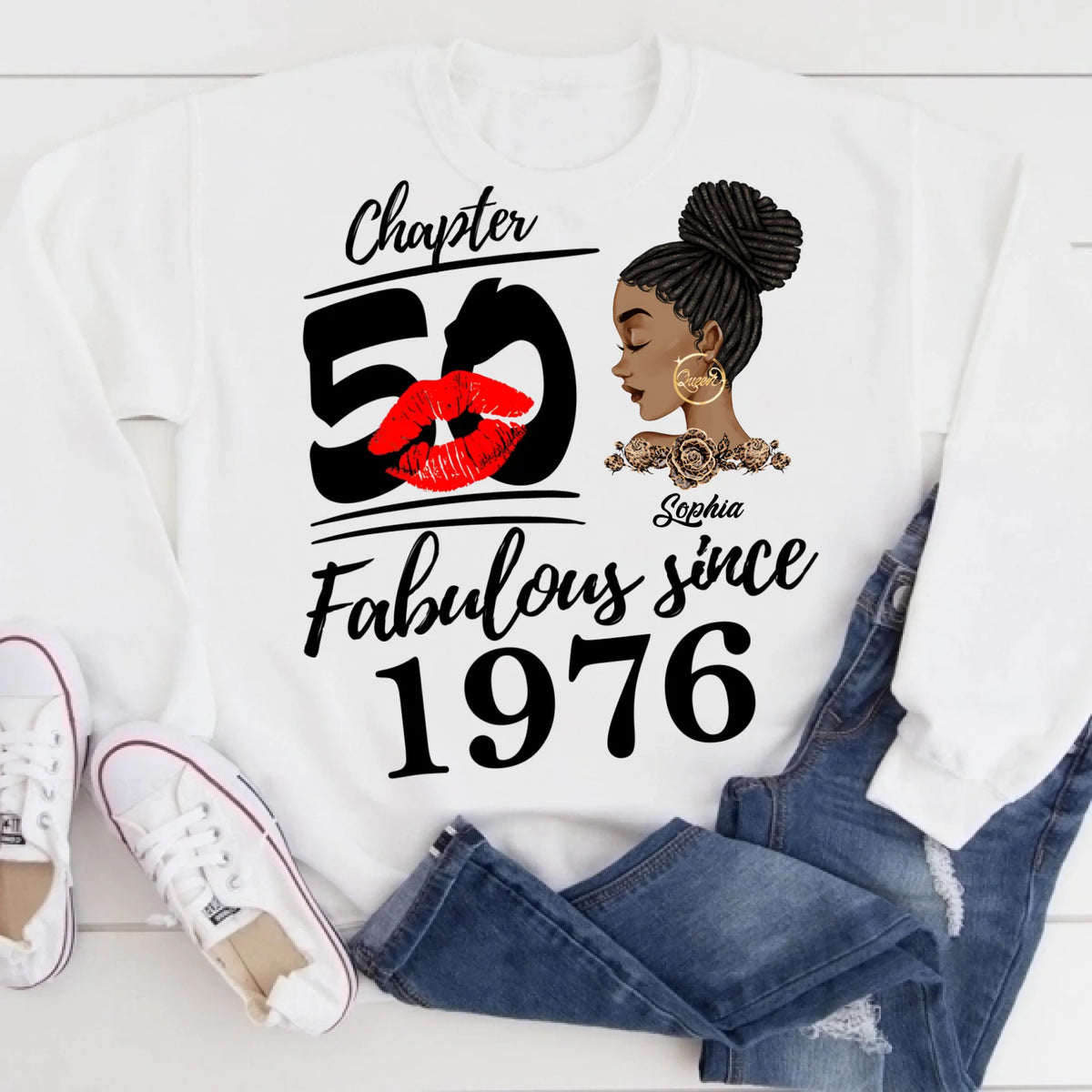 50th Birthday Shirts, Custom Birthday Shirts, Turning 50 Shirt, Gifts For Women Turning 50, 50 And Fabulous Shirt, 1976 Shirt, 50th Birthday Shirts For Her