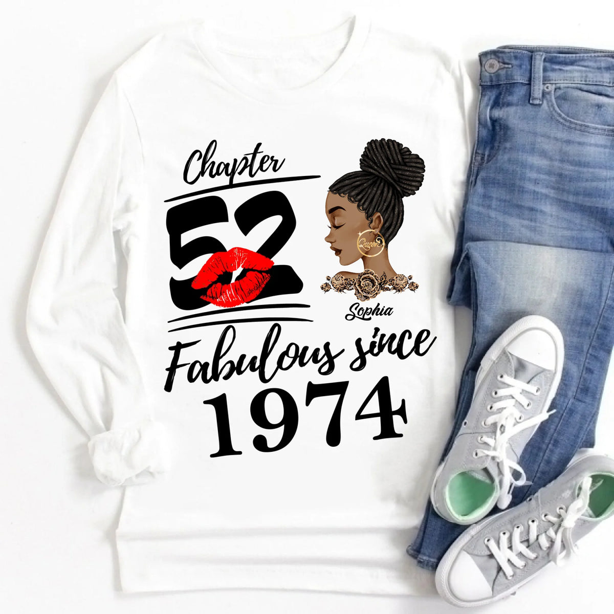 52nd Birthday Shirts, Custom Birthday Shirts, Turning 52 Shirt, Gifts For Women Turning 52, 52 And Fabulous Shirt, 1974 Shirt, 52nd Birthday Shirts For Her