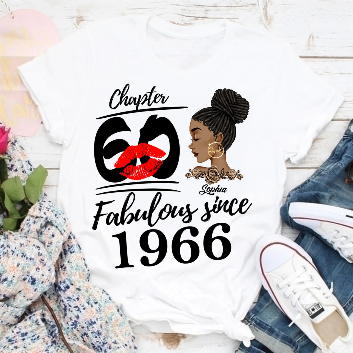 60th Birthday Shirts, Custom Birthday Shirts, Turning 60 Shirt, Gifts For Women Turning 60, 60 And Fabulous Shirt, 1966 Shirt, 60th Birthday Shirts For Her