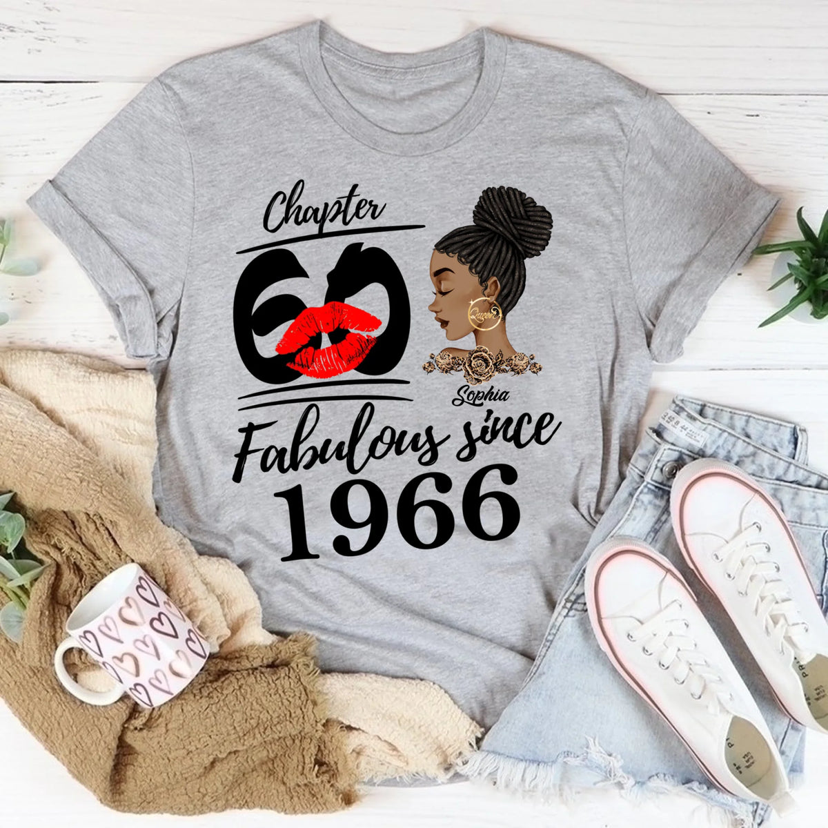 60th Birthday Shirts, Custom Birthday Shirts, Turning 60 Shirt, Gifts For Women Turning 60, 60 And Fabulous Shirt, 1966 Shirt, 60th Birthday Shirts For Her